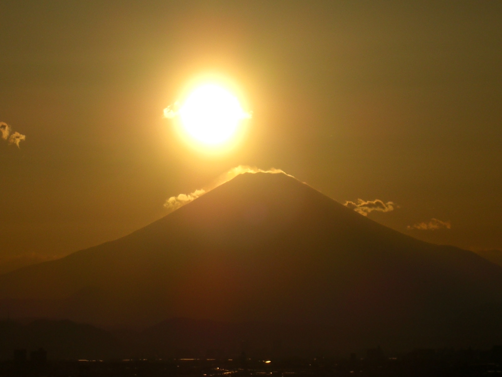 湘南のダイアモンド富士