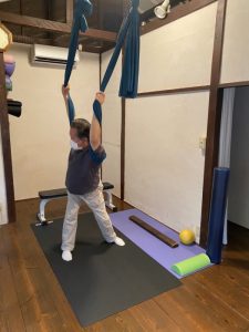 ハンモックトレーニング：加圧トレーニング症例：70代男性
